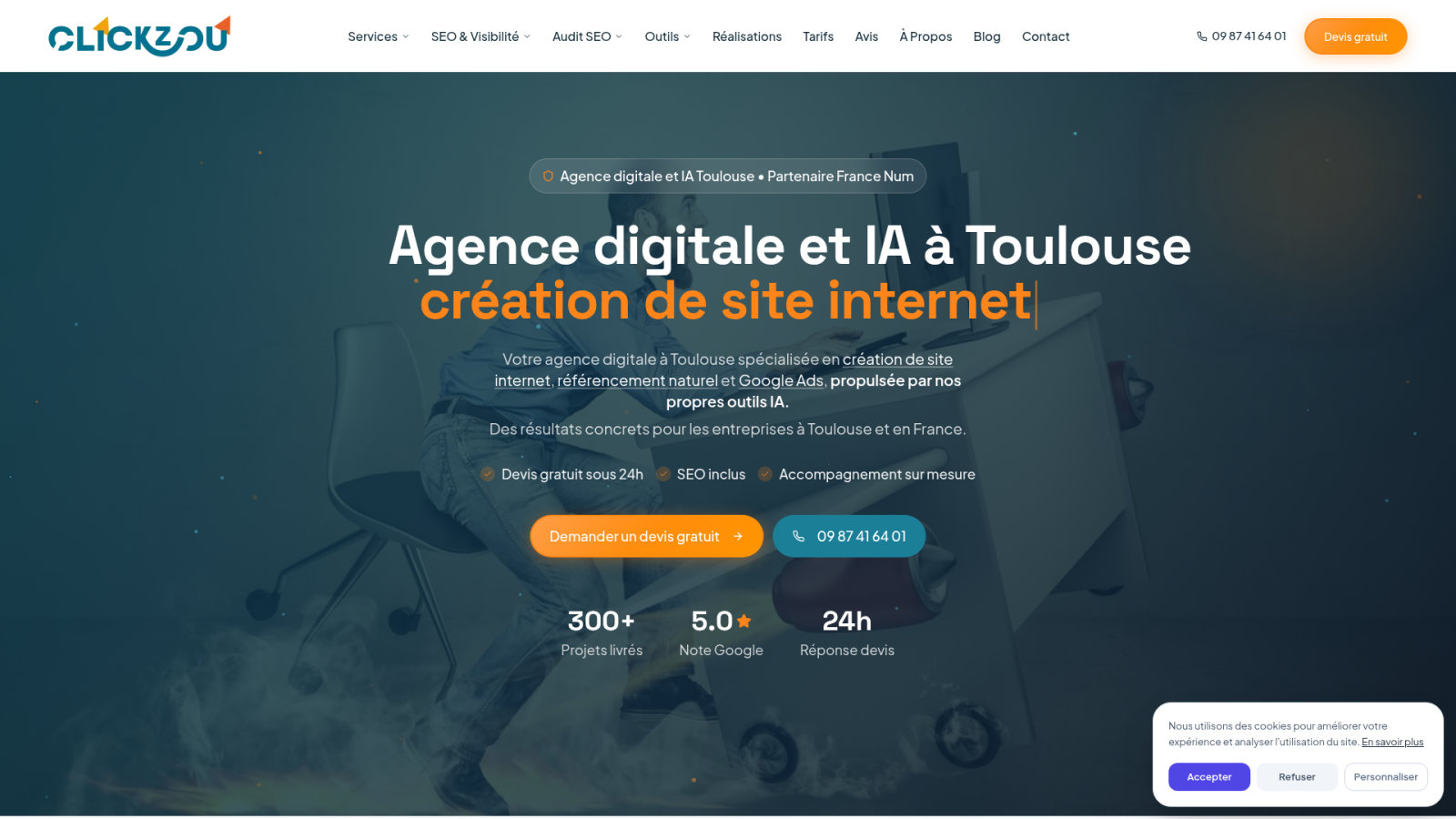 Expertise de l'agence digitale à Toulouse Clickzou